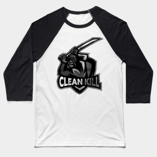 black and white logo Baseball T-Shirt